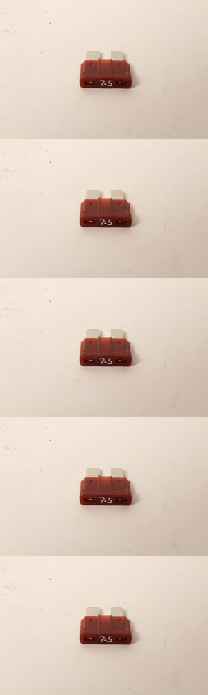5 Pack Genuine Generac 0D7178T Brown 7.5 Amp ATO Type Fuse OEM