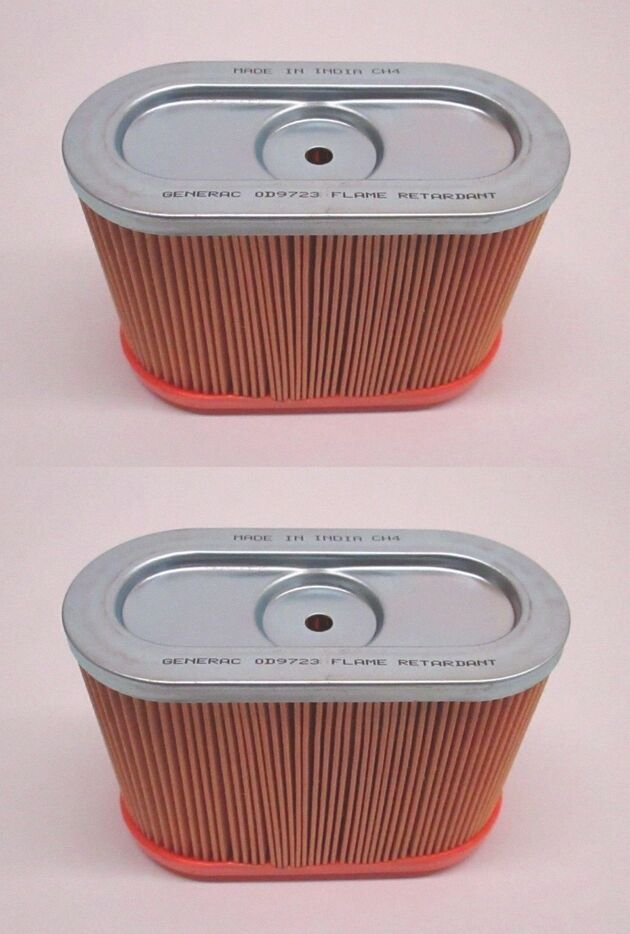 2 PK Generac 0D9723S Air Filter 760 990cc XG XP Ultra Source 12.5-17.5kW OEM