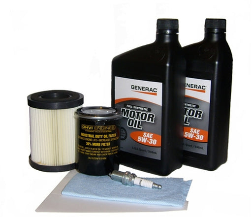 Genuine Generac 0J57640SSM Maintenance Kit 8kW 410cc 5W30 Synthetic Oil