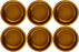 6 PK Genuine Exmark 1-543513 Grease Cap Lazer Z XP Turf Tracer Ranger Metro HP