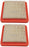 2 Pack Air Filter Fits B&S 711456 050032 4-5/8" L x 4-7/8" W x 5/8" H