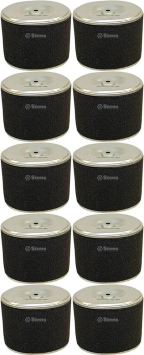 10 Pack Stens 100-012 Air Filter Combo Replaces Honda 17210-ZE3-505