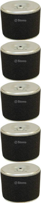 5 Pack Stens 100-012 Air Filter Combo Replaces Honda 17210-ZE3-505