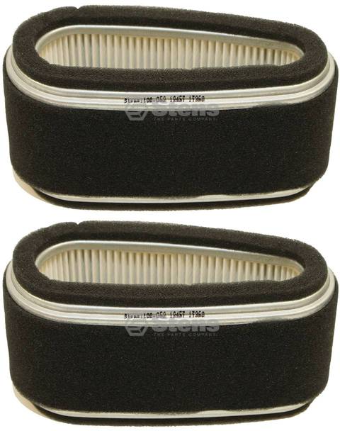 2 Pack Stens 100-052 Air Filter Combo Kawasaki 11013-2141