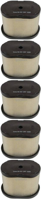 5 Pack Stens 100-093 Air Filter Fits B&S 697029