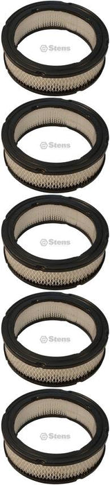 5 Pack Stens 100-131 Air Filter Fits B&S 394018S