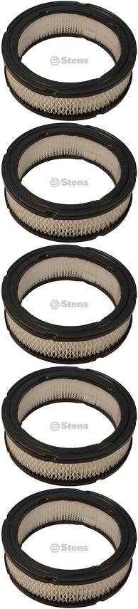 5 Pack Stens 100-131 Air Filter Fits B&S 394018S