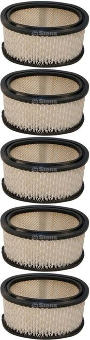 5 Pack Stens 100-198 Air Filter Fits B&S 393725