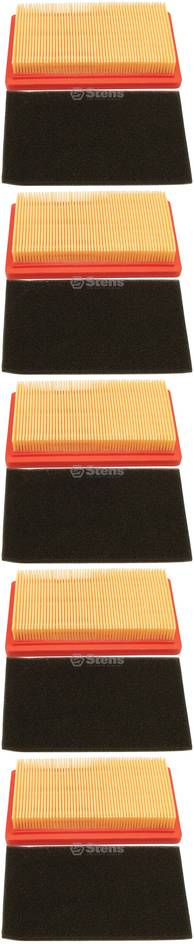 5 Pack Stens 100-378 Air Filter Combo Fits Kohler 14 083 01-S