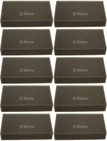 10 Pack Stens 100-606 Air Filter Lawn-Boy 107-4622