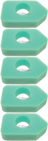 5 Pack Stens 100-632 Air Filter Fits B&S 698369