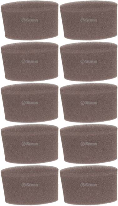 10 Pack Stens 100-669 Pre-Filter Fits B&S 271466