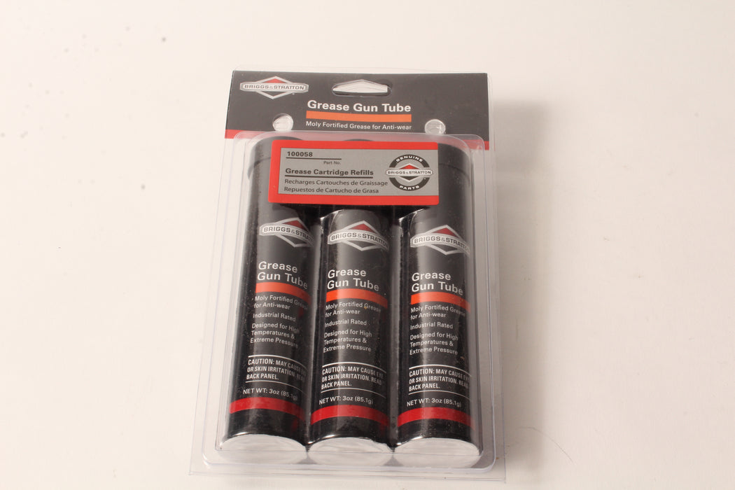 Genuine Briggs & Stratton 100058 Grease Gun Refill Kit (3) 3 oz Cartridges