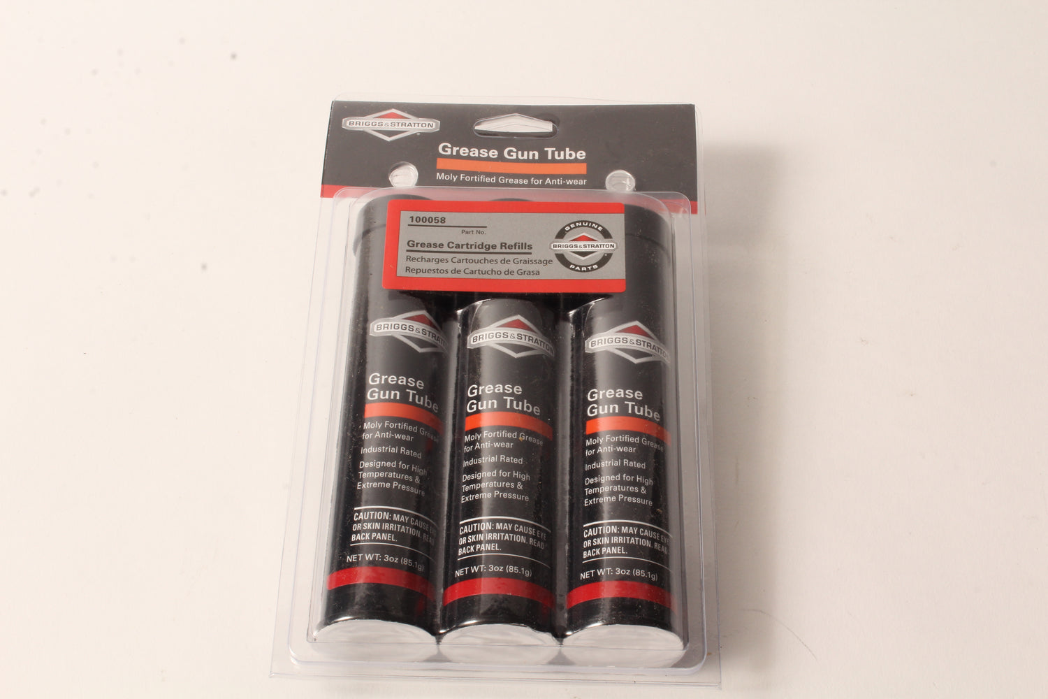 Genuine Briggs & Stratton 100058 Grease Gun Refill Kit (3) 3 oz Cartridges