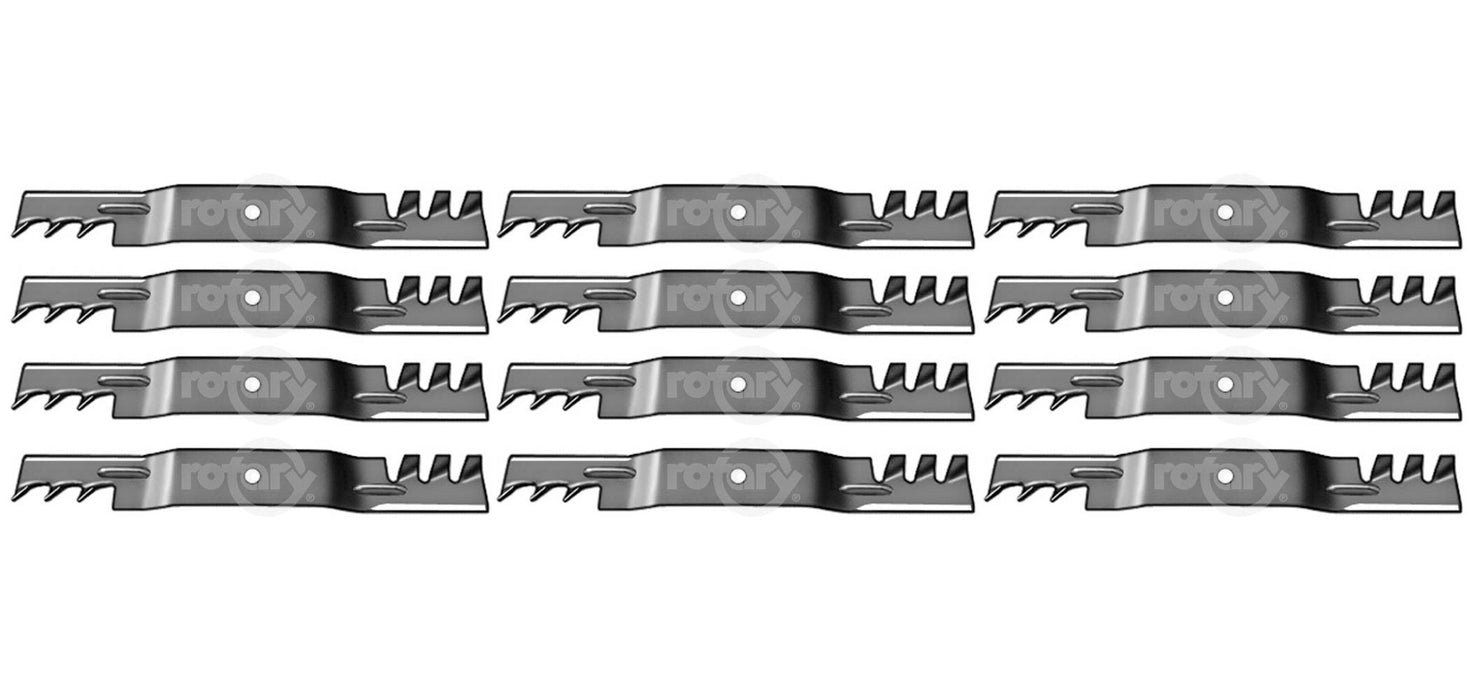 12 Pack Lawn Mower Blades Fits John Deere M128485