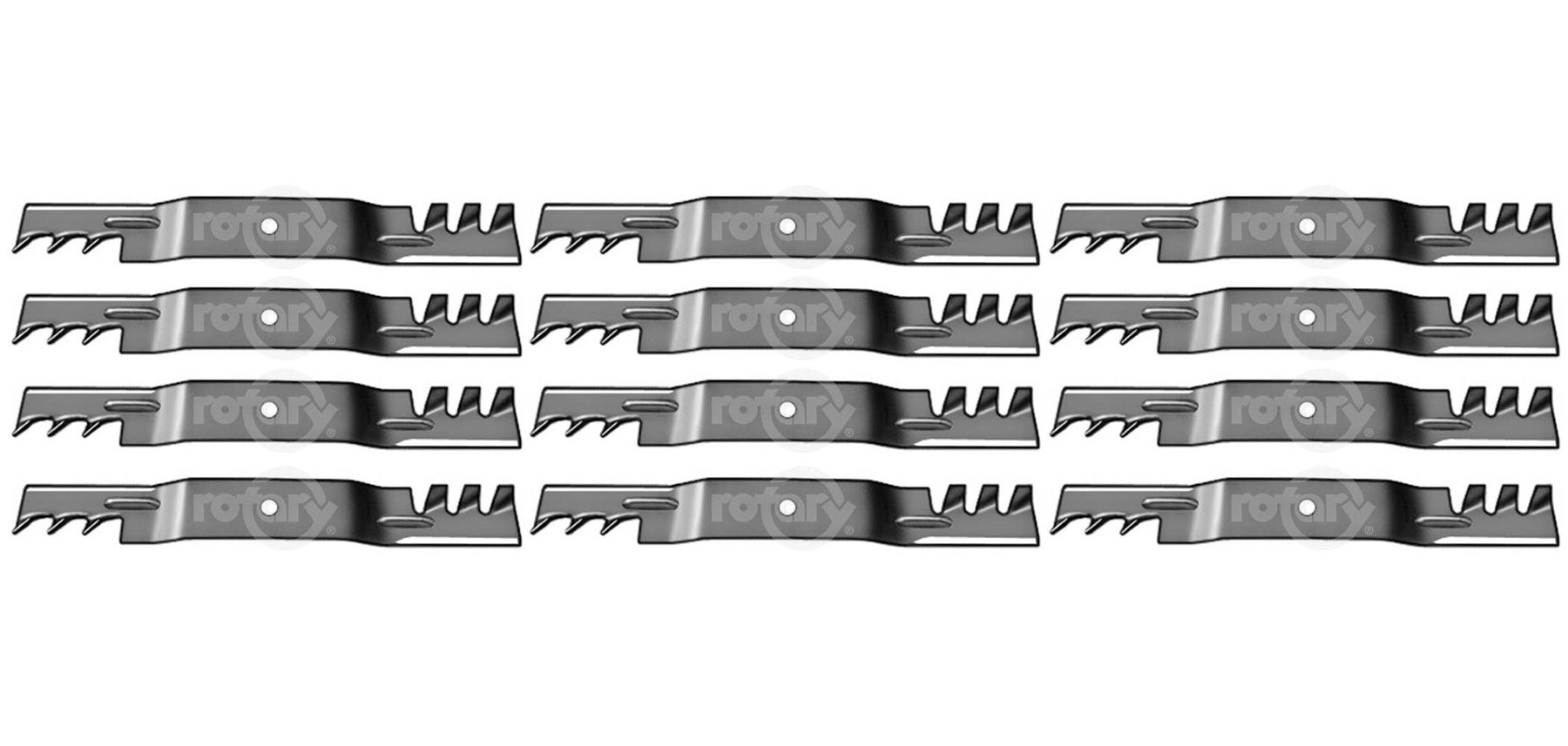 12 Pack Lawn Mower Blades Fits John Deere M128485