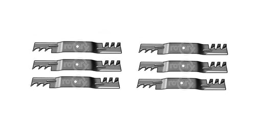 6 Pack Lawn Mower Blades Fits John Deere M128485