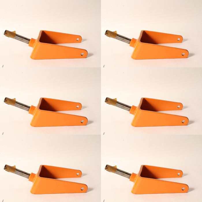 6 PK Rotary 10097 Caster Yoke Fits Scag Orange