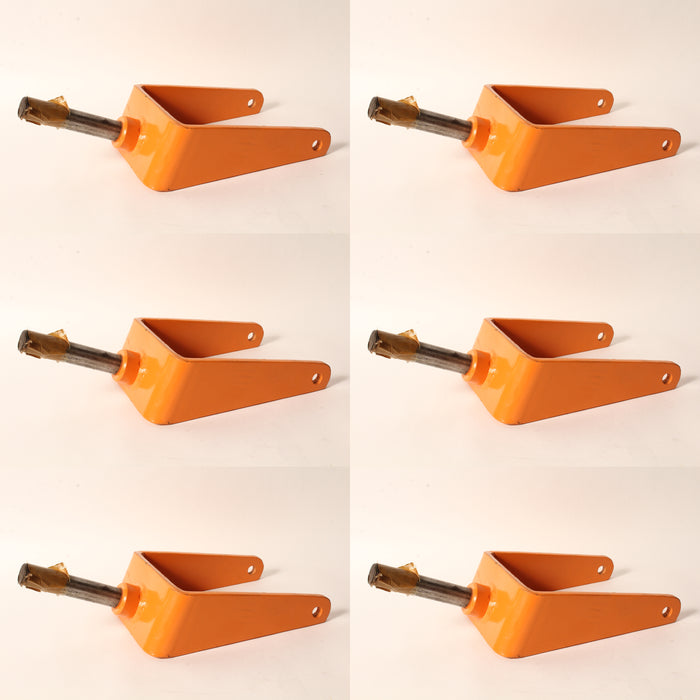 6 PK Rotary 10097 Caster Yoke Fits Scag Orange