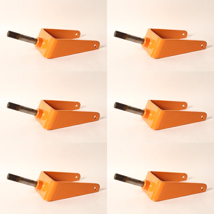 6 PK Rotary 10097 Caster Yoke Fits Scag Orange