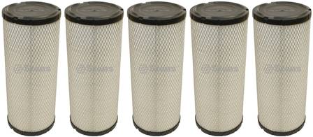 5 Pack Stens 102-061 Air Filter Toro 108-3812