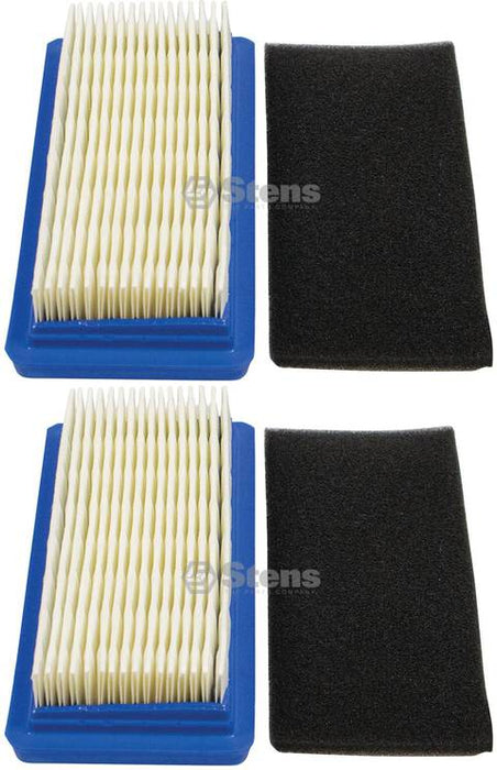 2 Pack Stens 102-149 Air Filter Combo Replaces Honda 17211-ZG9-800