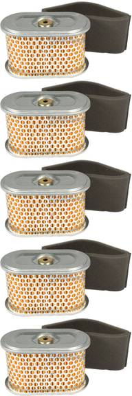 5 Pack Stens 102-244 Air Filter Combo Replaces Honda 17210-ZF5-505