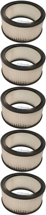 5 Pack Stens 102-319 Air Filter Fits John Deere AM101812