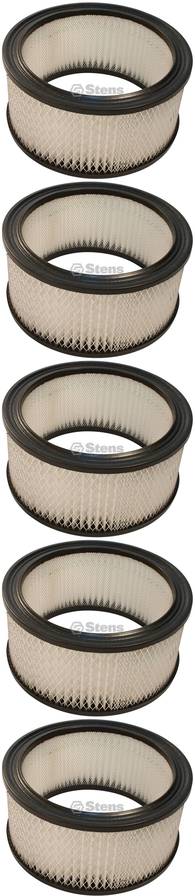 5 Pack Stens 102-319 Air Filter Fits John Deere AM101812