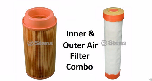 Stens 102-388 & 102-392 Inner & Outer Filter Fits Kubota K3181-82240 K3181-82250