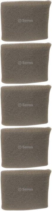 5 Pack Stens 102-400 Pre-Filter Fits Tecumseh 34783