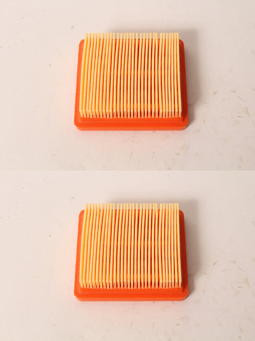 2 PK Air Filter For Stihl 4180-141-0300B KM91R KM131 BT131 HT132 FS89 FS111 FC96