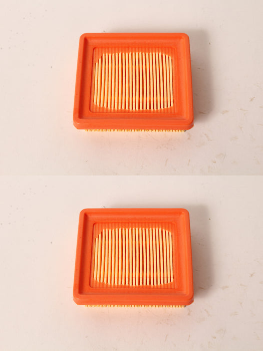 2 PK Air Filter For Stihl 4180-141-0300B KM91R KM131 BT131 HT132 FS89 FS111 FC96