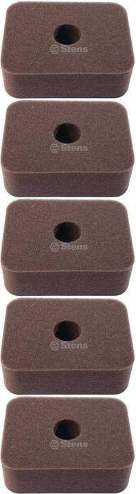 5 Pack Stens 102-422 Air Filter Replaces Honda 17211-ZE1-000