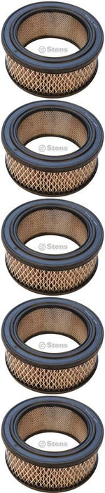 5 Pack Stens 102-906 Air Filter Fits B&S 392286