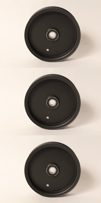 3 PK Idler Pulley Fits Hustler 781385 52" 60" 72" Super Z 6-3/4" OD 11/16" ID