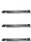 3 PK Low-Lift Sand Blade Fits Exmark 103-2510-S 103-2510 5/8" Center Hole