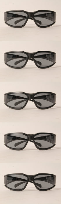 5 PK Echo 102922456 Turbine Safety Glasses Black Frame Gray Lens