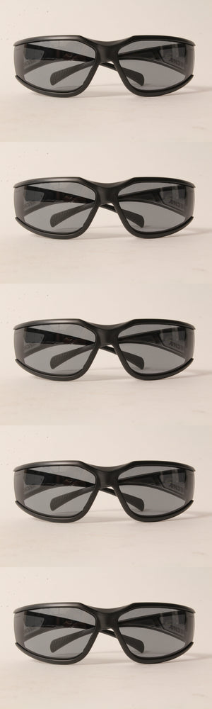 5 PK Echo 102922456 Turbine Safety Glasses Black Frame Gray Lens