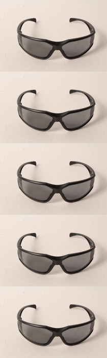 5 PK Echo 102922456 Turbine Safety Glasses Black Frame Gray Lens