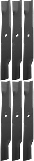 6 PK OEM Exmark 103-1580-S Solid Blade Lazer Z AS CT LC XP XS Turf Tracer Ranger