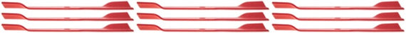 9 PK Genuine Exmark 103-6382-S Solid Blade Lazer Z AS Turf Tracer Metro OEM