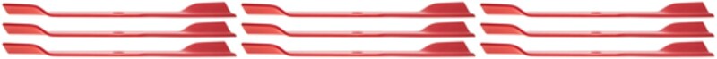 9 PK Genuine Exmark 103-6382-S Solid Blade Lazer Z AS Turf Tracer Metro OEM