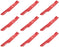 9 PK Genuine Exmark 103-6382-S Solid Blade Lazer Z AS Turf Tracer Metro OEM