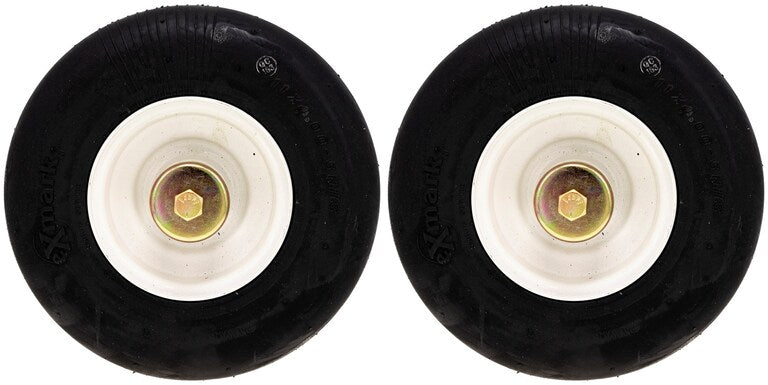 2 PK OEM Exmark 103-9591 No Flat Wheel & Bearing ASM Vantage Turf Tracer EZRider