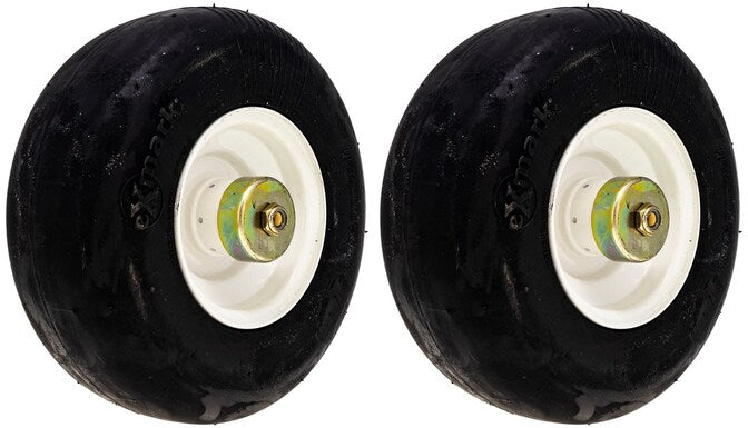2 PK OEM Exmark 103-9591 No Flat Wheel & Bearing ASM Vantage Turf Tracer EZRider