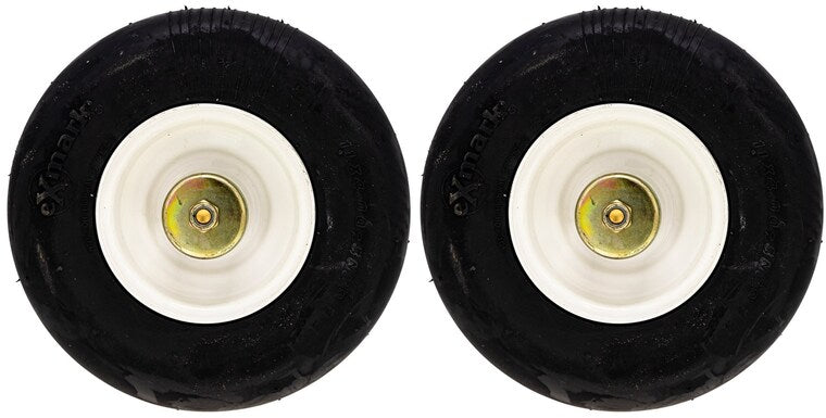 2 PK OEM Exmark 103-9591 No Flat Wheel & Bearing ASM Vantage Turf Tracer EZRider