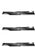 3PK Blade Excel 15-5/8"X 5/8" Hustler 784256 Windsor 50-4209 Hustler Z Super Z