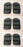 Echo 103942180 3 Sets of Shin Guards 18" H 9" W Fits up to 23" Calf Circumfrince