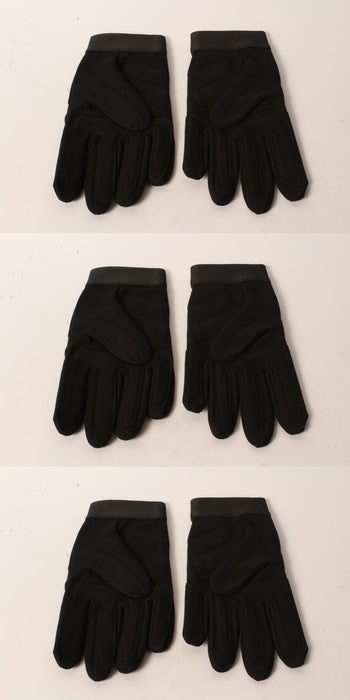 3 PK Echo 103942194 Sport & Landscape Gloves Medium Black Form Fitting Fingers